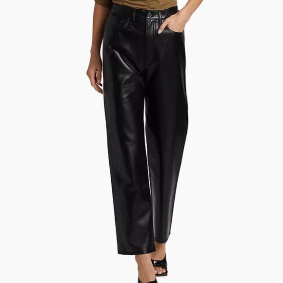 Agolde Recycled Leather Pants Size 30 - Picture 1 of 8